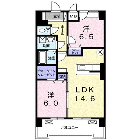 グランクリュ佐古　ＷＥＳＴの物件間取画像